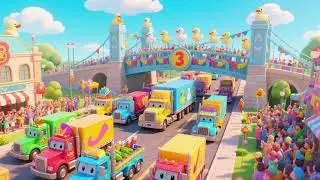 Counting Truck on the Duck Parade Bridge | Fun Nursery Rhymes & Kids Songs