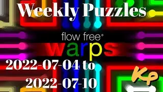 Flow Free Warps - Weekly Puzzles - Scanline Challenge - 2022-07-04 to 10 - July 4th to 10th 2022