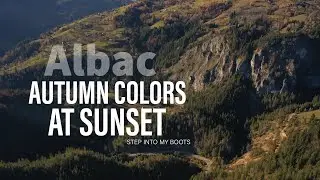 Autumn colors at sunset - DJI Mavic 2 Pro Footage (Albac, Alba, Romania)
