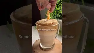 Coffee without sugar? ☕️🤔Frothy warm Jaggery Coffee #shorts #viralvideo #cooking