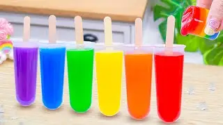 Mini Rainbow Fruit Ice Cream Recipe🌈Best Mini Frozen Dessert Decorating Ideas By Lotus Media