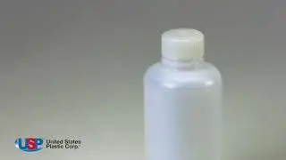 8 oz Precisionware&trade; HDPE Narrow Mouth Bottle with Polypropylene Cap | U.S. Plastic Corporation&reg;