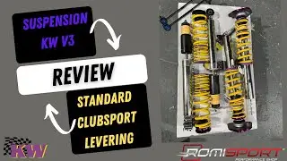Explicacion del funcionamiento de la suspension KW V3 ( versiones Standard , Clubsport y Leveling)