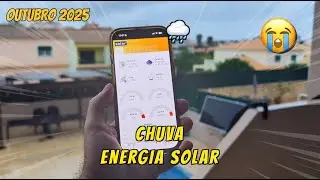 Energia Solar em Dia de Chuva 😭🌧️ Outubro 2025 | Deye 6K e Aiko 610W