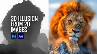 Генерация 3D-карт глубины для After Effects для создания 3D-иллюзий из 2D-изображений.