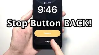 iOS 26.1: как вернуть кнопку будильника! &mdash; iPhone