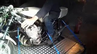 Kawasaki 750 Rolling road / Rolling road Starter Test