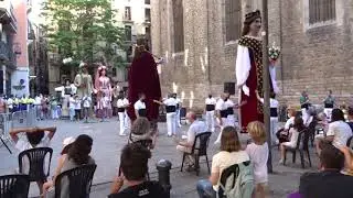 Sortida dels Gegants de la Vila de Sitges a les Festes Quinquennals dels Gegants del Pi 2021