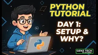 Python Tutorial for Beginners: Day 1 - Setup & Why Python? | GenZ Tech by Kuldeep