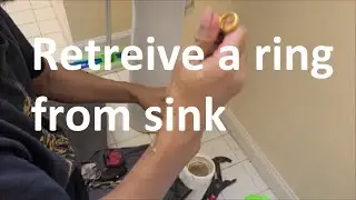 How to retrieve a ring from a bathroom sink or kitchen sink