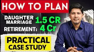 How to plan Retirement and Daughter wedding with mutual funds in telugu | Practial Case study