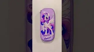 Beautiful unicorn pencil case for girls with cute stationery #pencilbox #stationery #asmr #unicorn