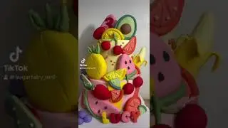 Tutti Fruity Themed cake #fyp #tuttifruitycake #birthday #birthdaycake