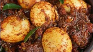 Resturant style roasted egg masala with very less ingredients !!!!! simple and fast come lets try ..