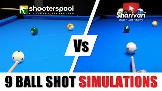 9 Ball Pool Lesson from Sharivari Simulated with Shooterspool