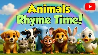 Cute Animals Rhyme in Hindi 🐶🐱 #kidssongs