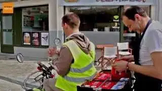 Johan, fietskoerier op drie wielen