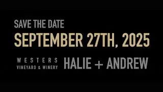 Halie + Andrew | Save the Date | September 27th, 2025 | Bearded Wolf Productions | Version 2