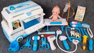 9 Minutes Satisfying with Unboxing Cute Blue Ambulance Car Doctor Play Set ASMR