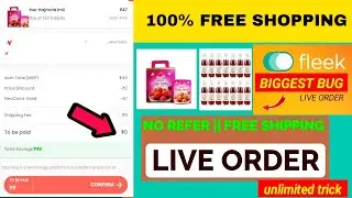 50₹ FREE SHOPPING loot ll Fleek Free Shopping ll 100% New Free shopping offer #freeshopping #fleek
