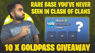 Reviewing the Rarest Clash of Clans Base + 10 Gold Pass Giveaway! #coc #giveaway