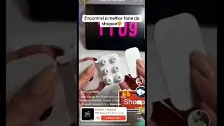 AirPods da Shopee 😱 | Fone Bluetooth barato e com som incr&iacute;vel! 🎧🔥 link descri&ccedil;&atilde;o