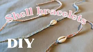 Beachy bracelet or anklet tutorial - easy how to make a shell friendship bracelet