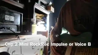 Which one is the impulse response ??? and which Mini RockRec voice B ????