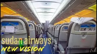 SUDAN Airways A320. From Cairo to Khartoum . Super legroom  الخطوط الجوية السودانية