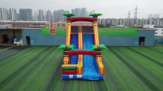 🌞Commercial Tropical Inflatable Slide🌴 | Wet & Dry | Chinee Inflatables Factory T8-5302B