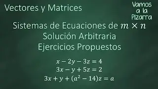 Sistemas de Ecuaciones de mxn Ejercicios Propuestos