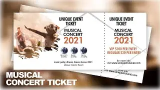HOW TO DESIGN A CONCERT TICKET