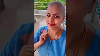 Indian women headshave 2025 #headshave #tonsure #bald #baldbeauty #baldbeautiful  #trendinghaircut