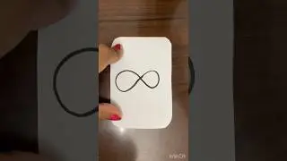How to draw infinity ♾️😁#shorts #drawing #simple #easy