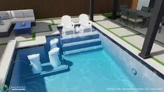 Miranda Lane - 3D Design Concept (Custom Pool & Outdoor Living Space) | Backyard Environments