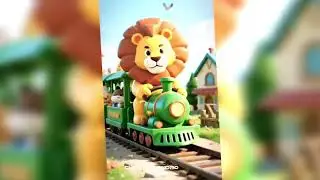 Round and Round Train Song 🚂🎶 | Kids Cartoon Song