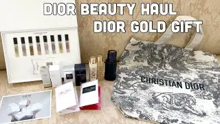 *НОВИНКА* Приветственный подарок Dior Gold ~ Распаковка Dior Beauty | Твёрдые духи Dior J'Adore