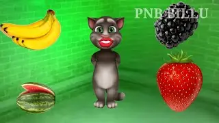 Strawberry Watermelon Banana Blackberry fruit Funny Viedo#billu #billa #eating#cartoon #kidsvideo