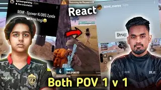 Manya React 1v1 with Spower 😳| Spower And Manya Both Pov on 1v1 🔥