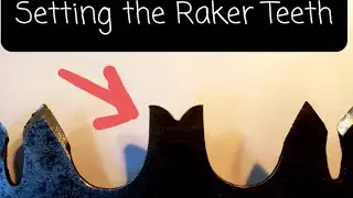 Setting the Raker Teeth-Crosscut Saw