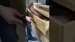 This One Trick Makes Drawers Line Up Perfect #woodworking #tools