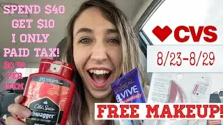 CVS HAUL 8/23-8/29 FREE MAKEUP! + SPEND $40 GET $10 FOR JUST $0.70 PER ITEM!