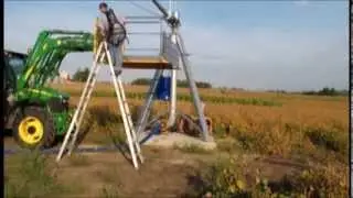 VersaDeck Platform to operate with tractor rear 3 point hitch, front 3 point hitch or front loader