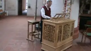 Truhenorgel mit 7 Registern (kleine Orgelprobe)