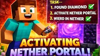 HOW I ACTIVATE MY BROKEN NETHER PORTAL| MINECRAFT #5