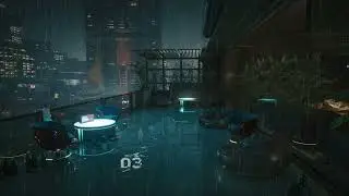 Studio Landen Cyberpunk 2077 Rain _ Night City _Ambient for Study and Sleep