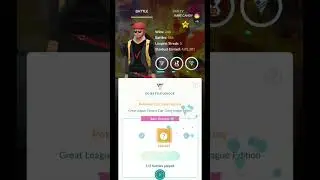 GO BATTLE LEAGUE Basic Rewards 5/5 battles played win 🏆✨ #pokemongo #shorts #gaming #gobattleleague