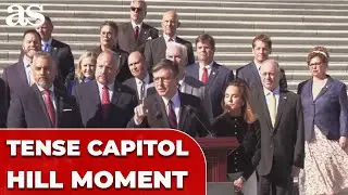CHAOS on Capitol Hill: Rep. Houlahan CONFRONTS Speaker Johnson over SHUTDOWN