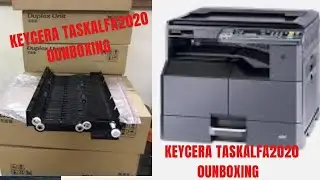 keycera taskalfa 2020 unboxing and duplex connection || printer //photocopy