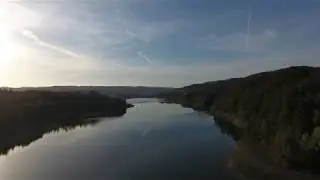 Letovice - přehrada (dron)